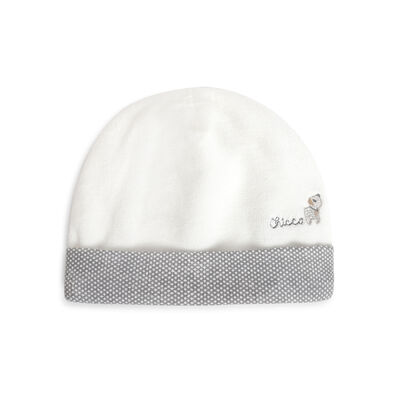 Boys White Solid Cap